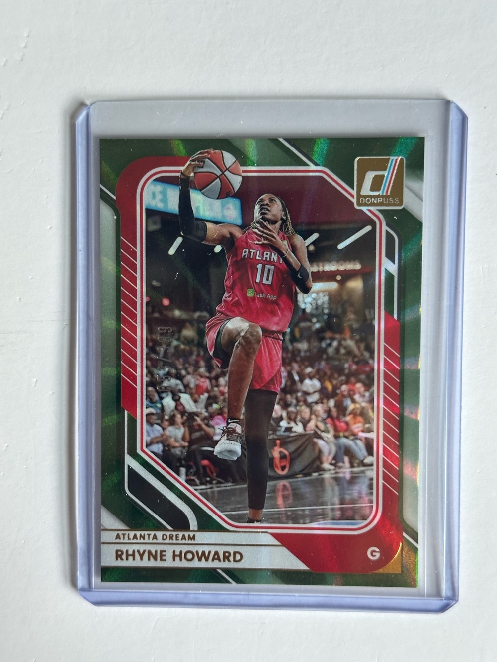 Panini Donruss Rhyne Howard Green Red Basketball Card